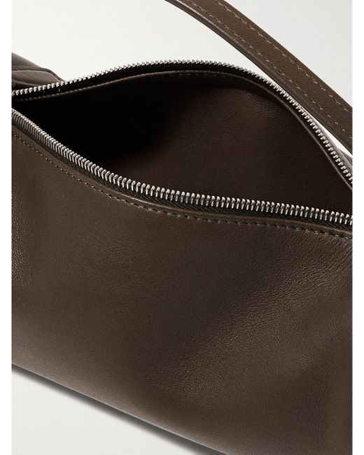 The Row Brown Round 90's Leather Tote