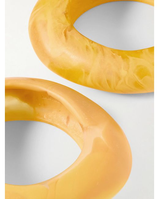 Dinosaur Designs Yellow Rock Medium Set Of Two Resin Bangles