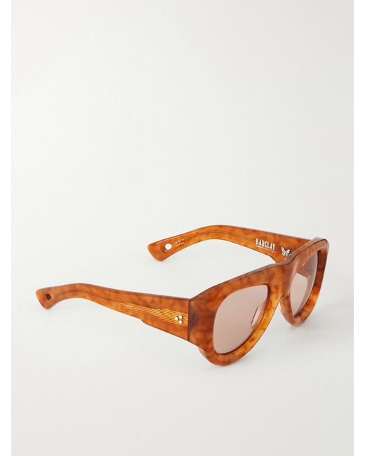 Jacques Marie Mage Orange Barclay D-Frame Acetate Sunglasses