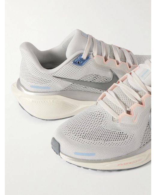 Nike Pegasus 41 Rubber-Trimmed Mesh Sneakers in White | Lyst