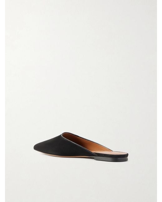 Emme Parsons White Suede Mules