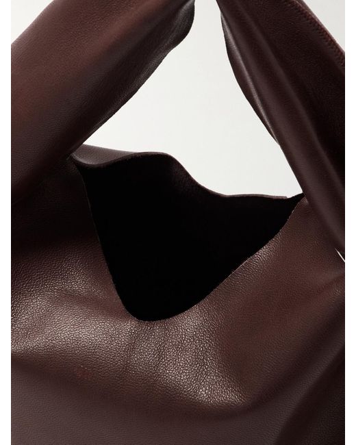 The Row Brown Bindle Kleine Schultertasche Aus Leder
