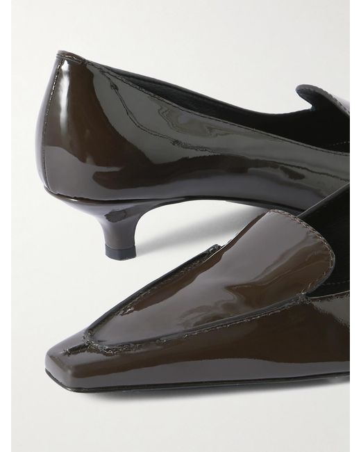 Totême  Brown Patent-Leather Pumps