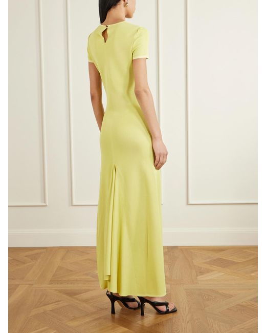 Jacquemus Yellow The Maille Knitted Maxi Dress