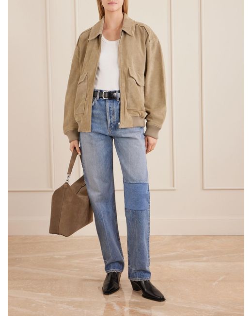 Agolde Blue 90S Mid-Rise Straight-Leg Jeans