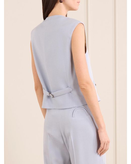 Blazé Milano White Feral Canvas Vest