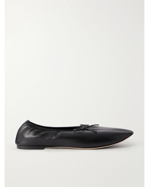 Jamie Haller White The High Vamp Leather Ballet Flats