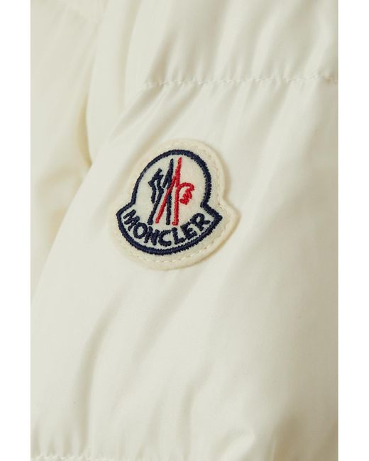 Moncler Natural Avoce Hooded Quilted Shell Down Jacket