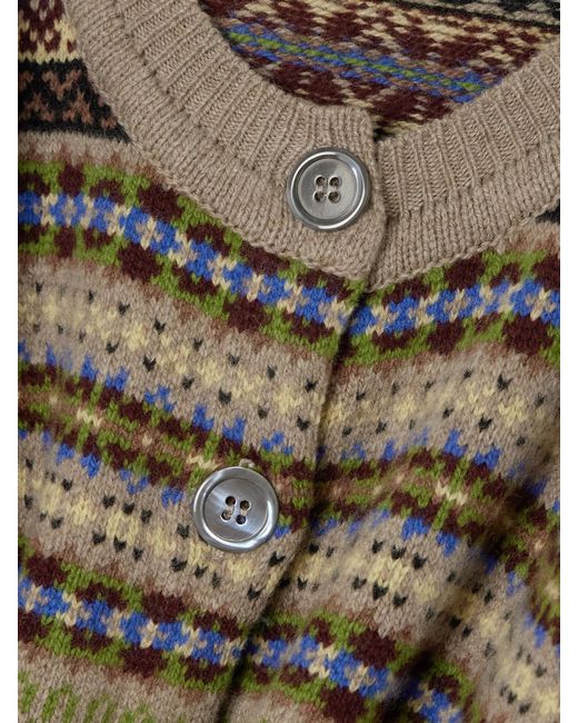 &Daughter Multicolor Ada Fair Isle Wool Cardigan