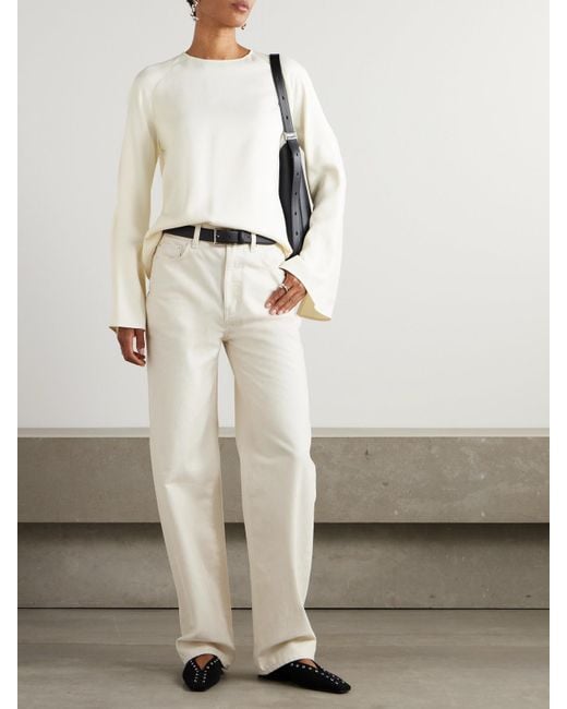 Loulou de Saison White Aiza Jersey Blouse