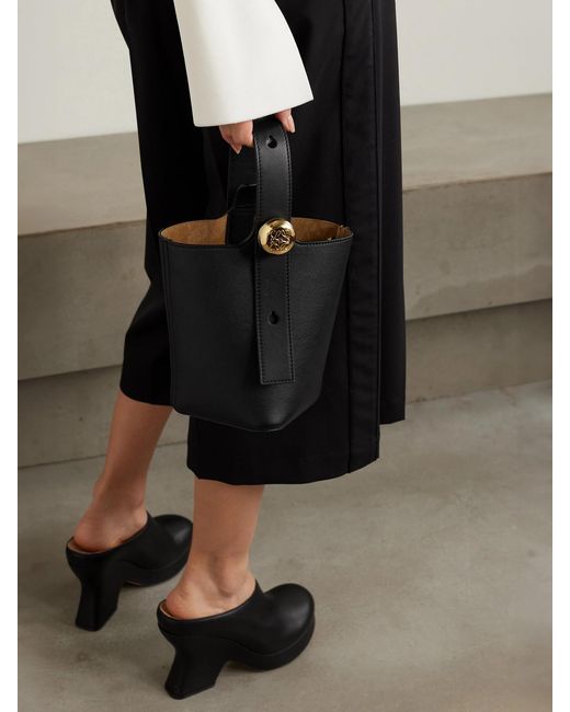Loewe Black Pebble Mini Leather Tote