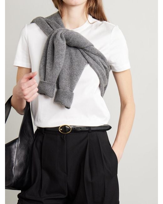 Andersons Black Leather Belt