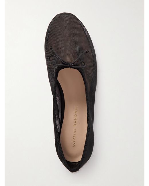 Loeffler Randall Black Landon Mesh Ballet Flats