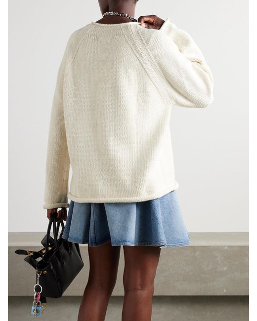 B Sides Natural Pullover Aus Merinowolle