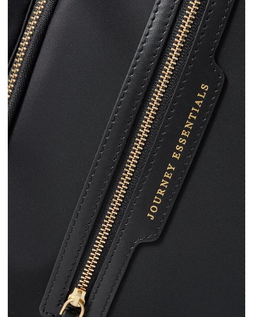 Anya Hindmarch Black 72 Hour Leather-Trimmed Econyl Weekend Bag