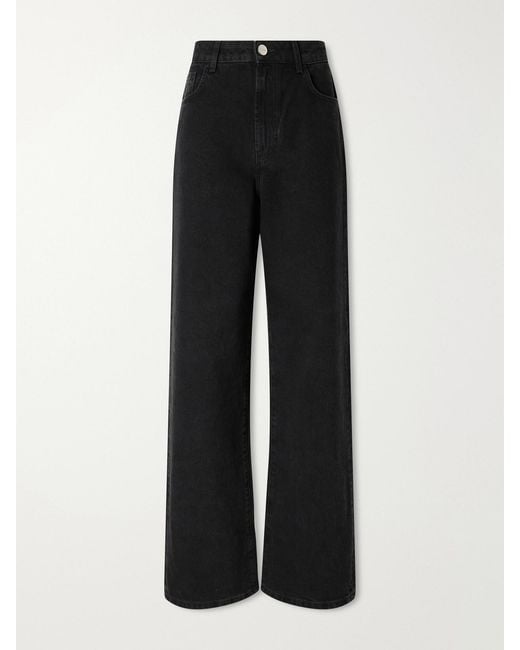 Rohe Black Bruun Wide-Leg Jeans