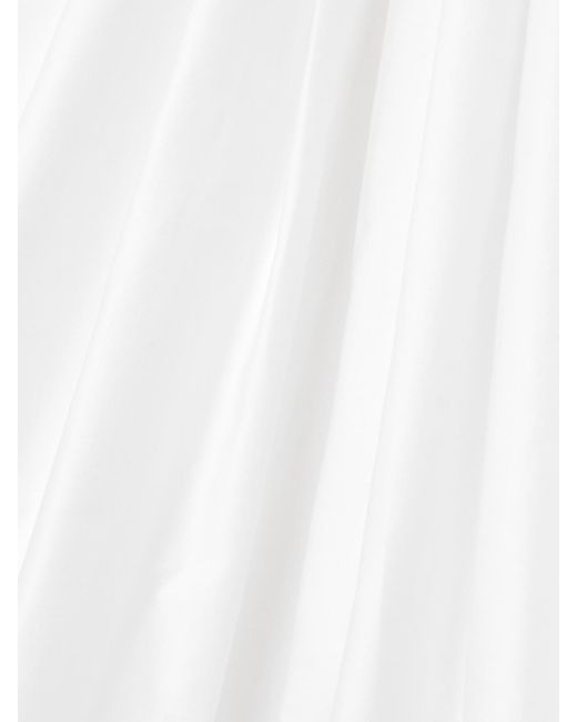 Adam Lippes White Wrap-Effect Cotton-Poplin Midi Dress