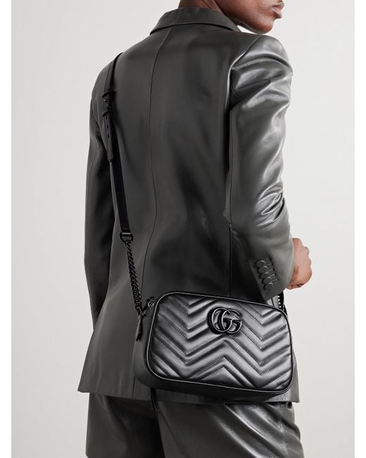 Gucci Black Schultertasche MARMONT 2