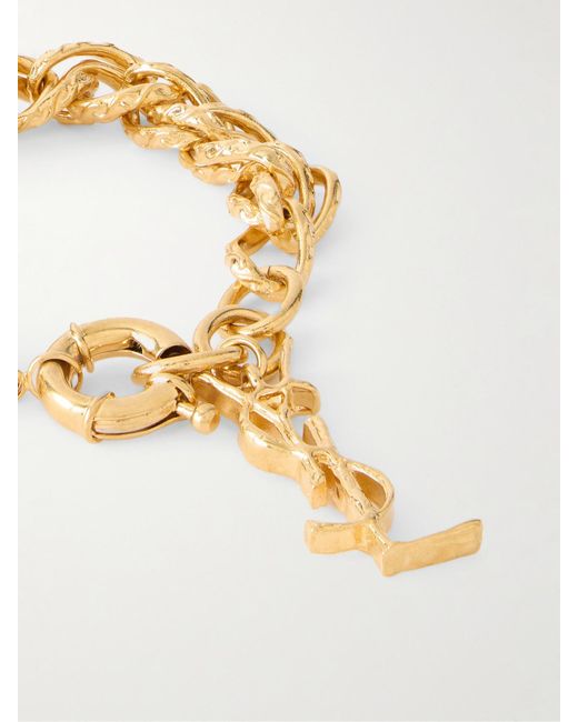 Saint Laurent Metallic Tone Bracelet