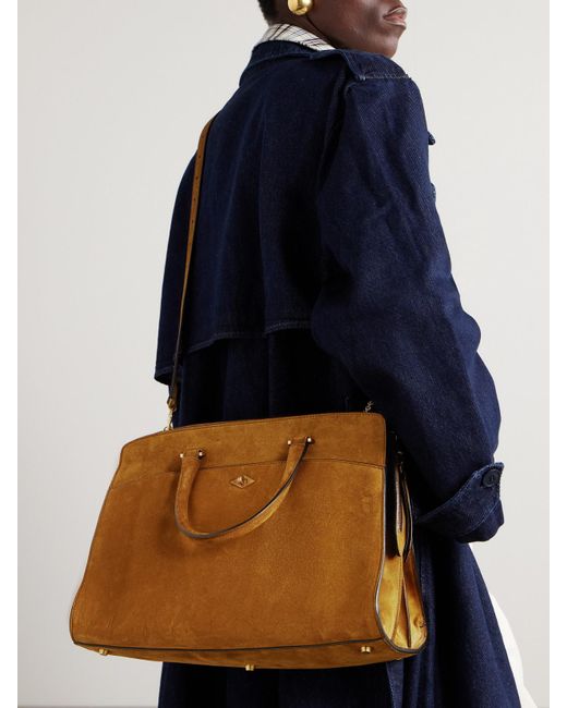 Metier Natural Private Eye Medium Suede Tote