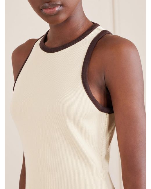 ALÉMAIS White Natalia Tank Organic Cotton-Poplin Midi Dress