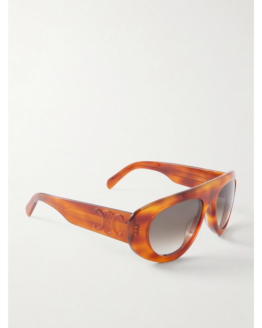 Céline Multicolor Aviator-Style Metal Sunglasses