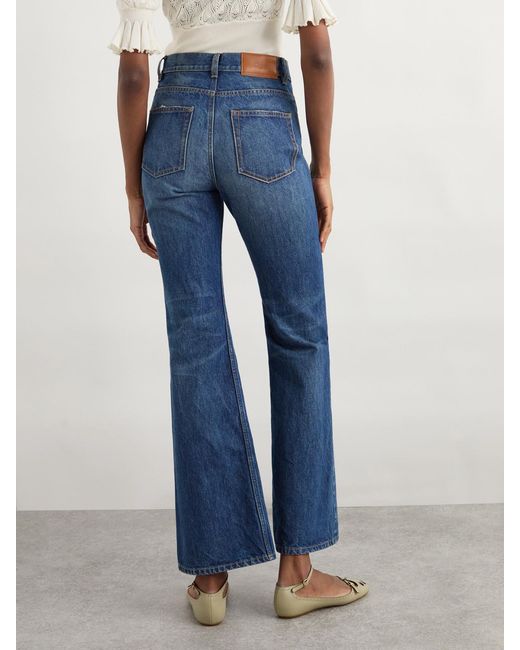Chloé Blue High-Rise Straight-Leg Jeans