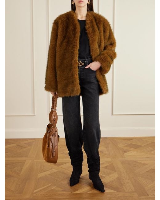 Isabel Marant Brown Aglae Plush Jacket