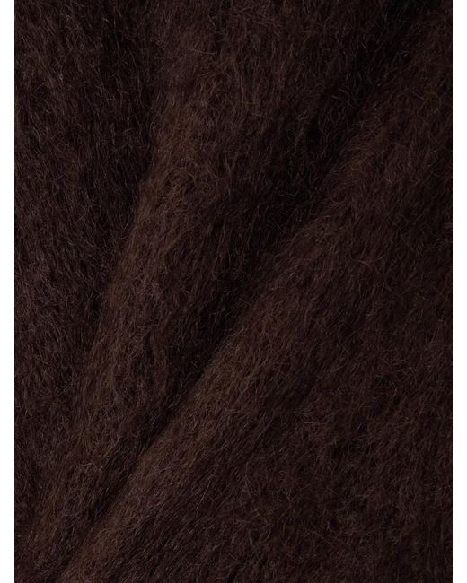 Marni Brown Mohair-Blend Turtleneck Sweater