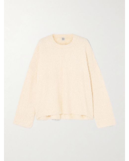 Totême  Natural Silk-Bouclé Sweater