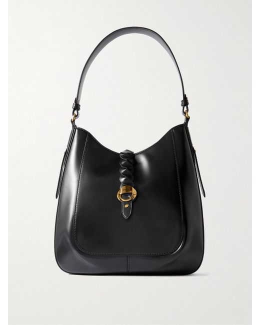 Isabel Marant Black Altay Schultertasche Aus Leder