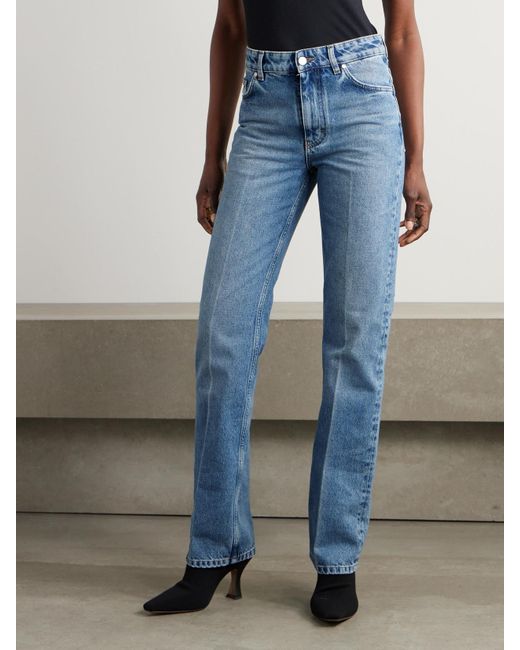 Stella McCartney Blue Straight-Leg Organic Jeans