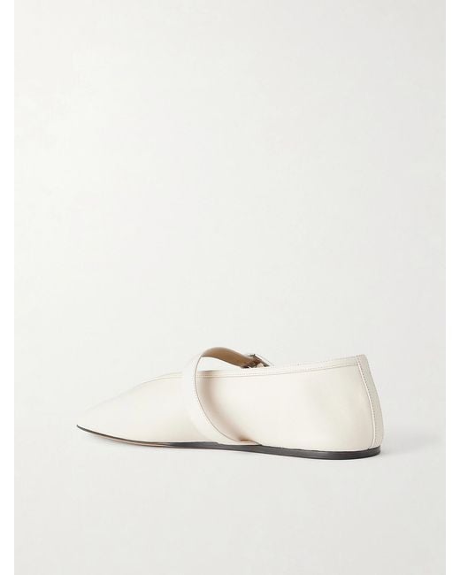 Le Monde Beryl Natural Stella Leather Mary Jane Ballet Flats