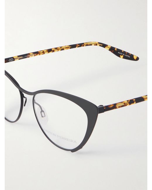Barton Perreira Natural Cheeky Cat-Eye Tortoiseshell Acetate And Metal Optical Glasses