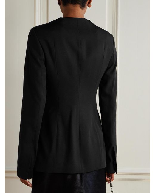 Totême Black Garderob Woven Blazer