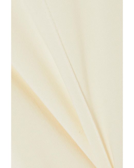 Jacquemus White Merria Stretch-Wool Flared Pants