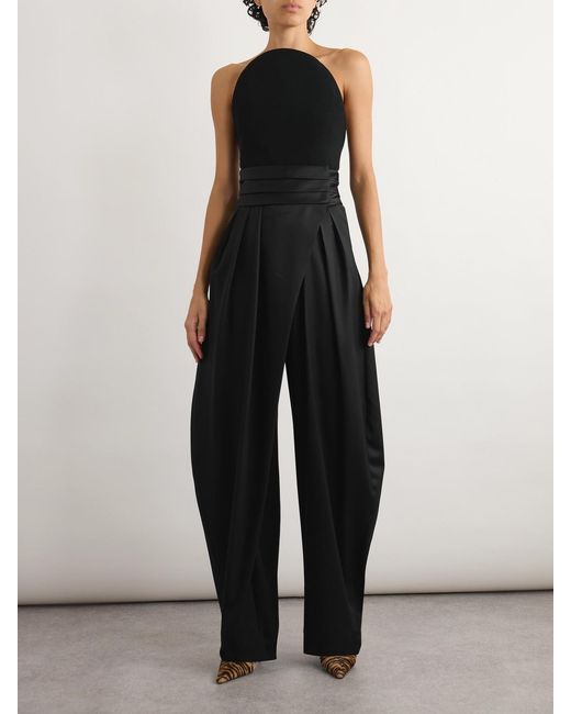 Alaïa Black Strapless Jersey Bodysuit