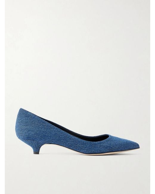 Jamie Haller Blue The Kitty Denim Pumps