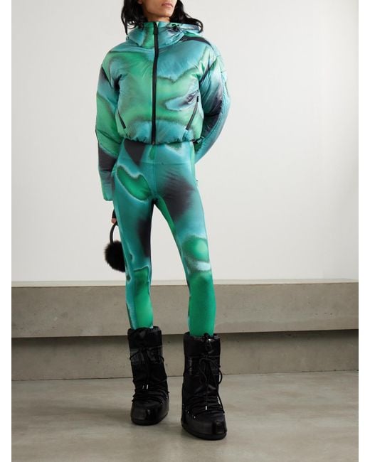Aztech Mountain Green Next To Skin Printed Stretch-Jersey Leggings