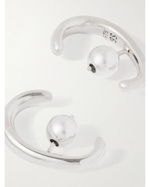 Sophie Buhai Natural Petite Noodle Hoop Earrings