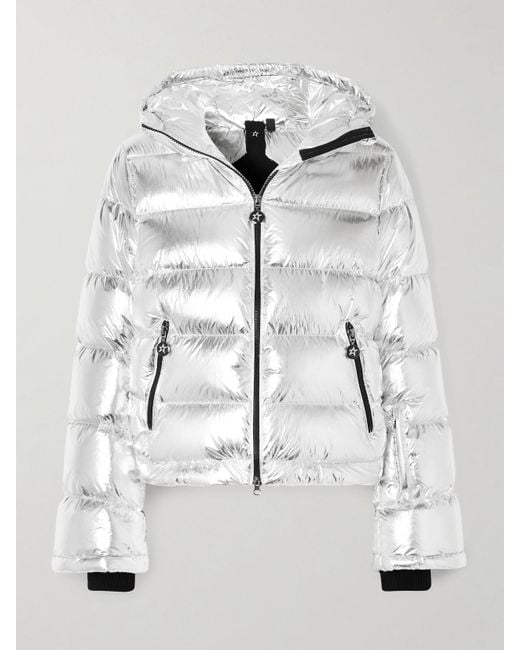 Perfect Moment Metallic Skijacke Mit Daunenfüllung Und Kapuze