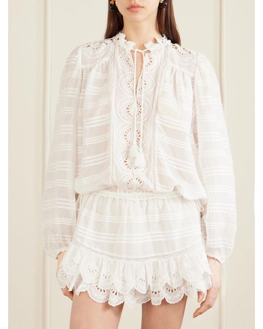 Isabel Marant White Flowing Dress With Refined Silhouette