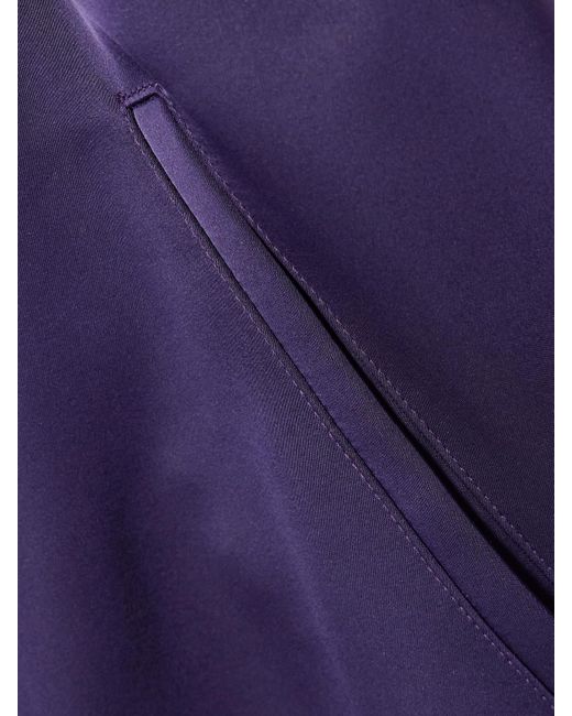 Leset Purple Barb Hose Mit Weitem Bein Aus Satin