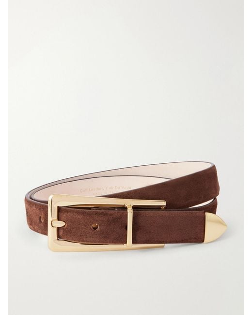 DEHANCHE Brown Mini Juergen Suede Belt