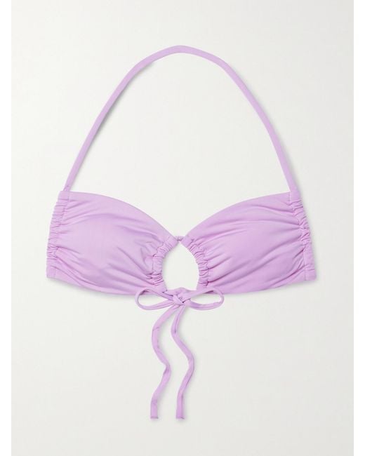 Bondi Born Purple Gia Bikini-Oberteil Mit Cut-Out