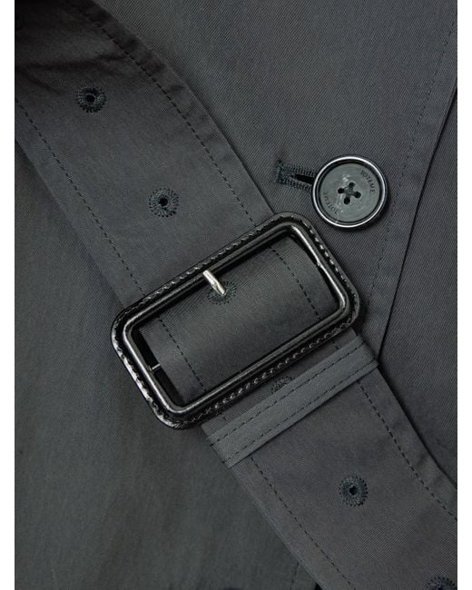 Totême  Gray Garderob Trenchcoat Aus Einer Biobaumwollmischung Mit Gürtel