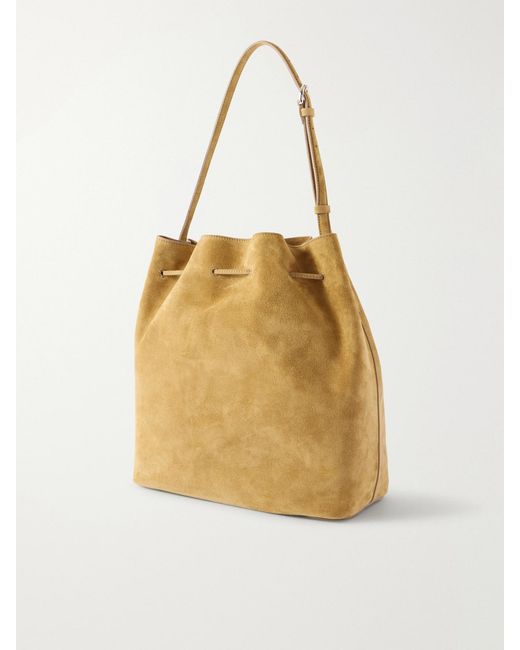 Liffner Natural Charm Suede Drawstring Shoulder Bag