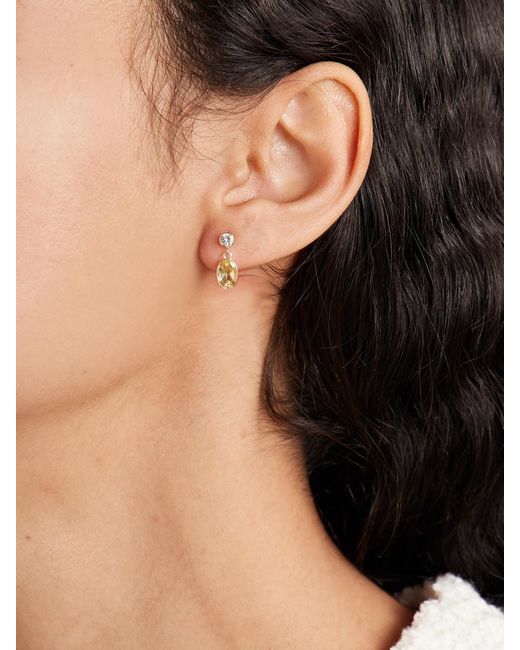 Loren Stewart Metallic Sunny 14-Karat, Sapphire And Citrine Single Earring