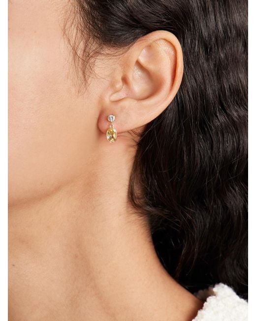 Loren Stewart Metallic Sunny 14-Karat, Sapphire And Citrine Single Earring
