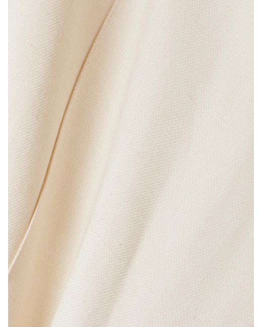 Faithfull The Brand White Lenza Hose Mit Weitem Bein Aus Webstoff